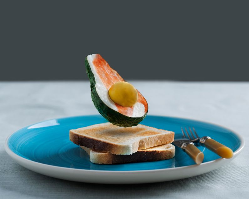Floating Shelves - avocado toast served on plate