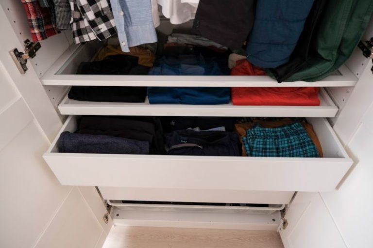 Shelving Solutions - a closet full of clothes